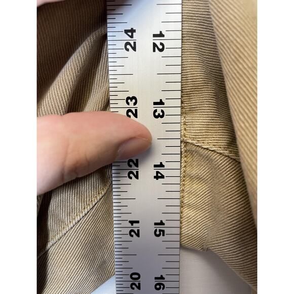 GAP Cargo Pants Womens 14 Khaki Loose Khaki Mojave Regenerative Cotton Casual - Picture 5 of 14